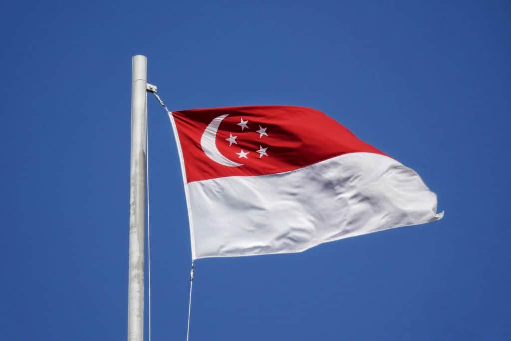 singapore flag, singapore, singpaore national day