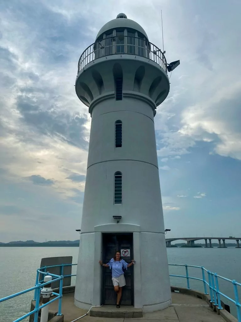 Raffles marina light house