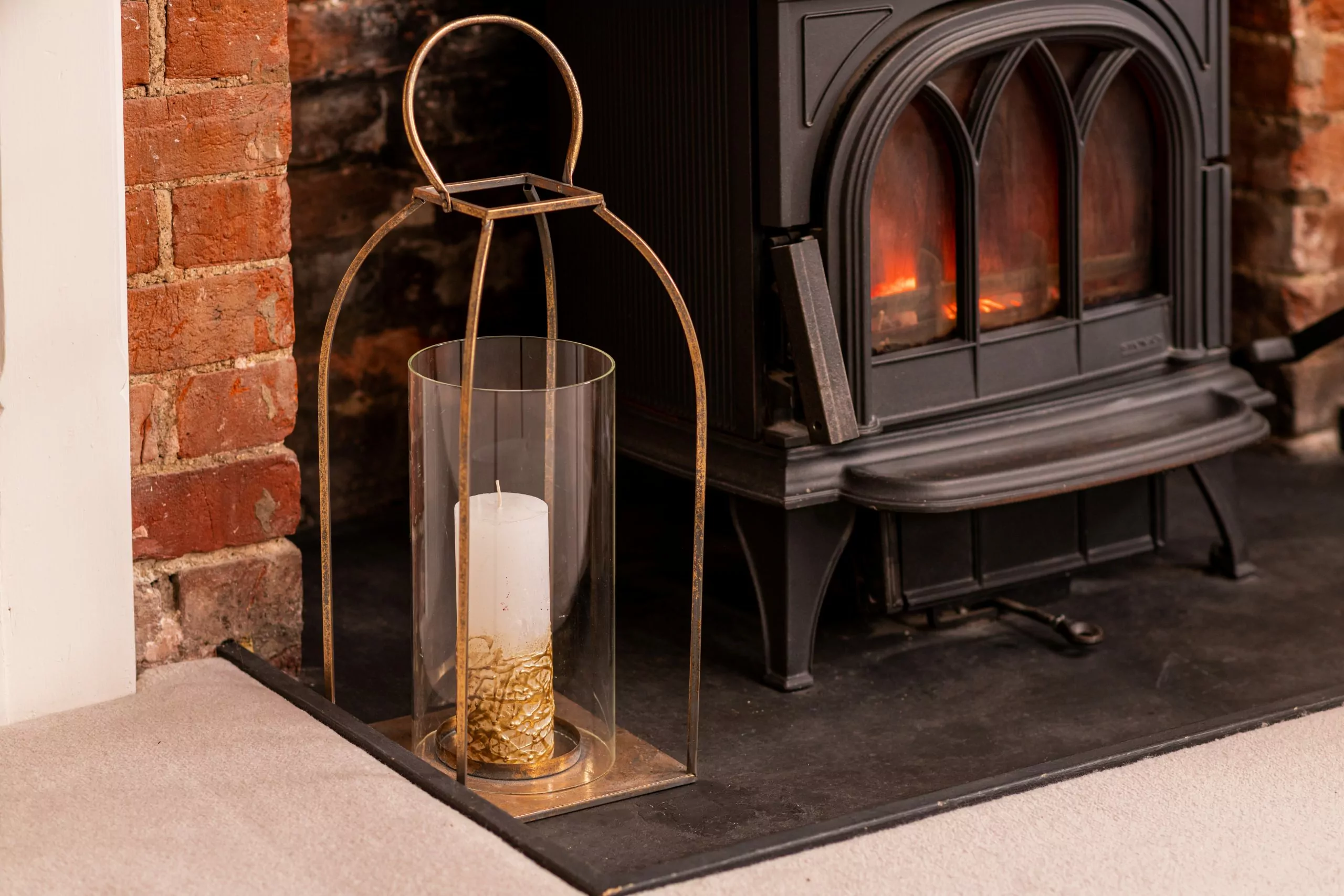 olive and olive candle holder