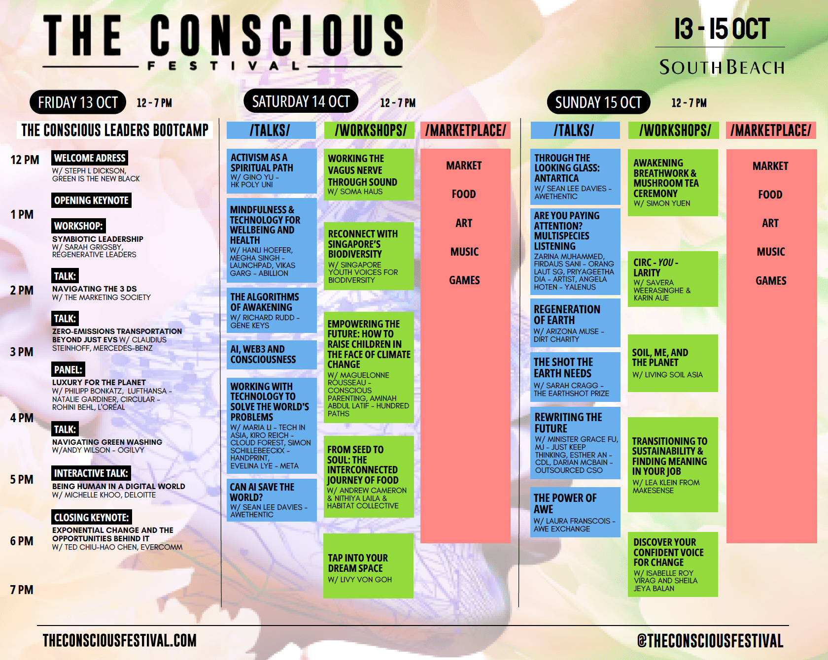 The Conscious Festival agenda