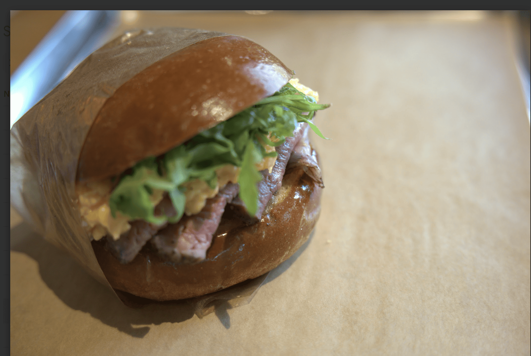 Eggslut sandwich