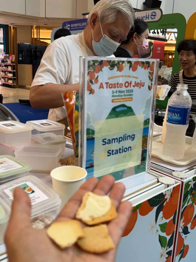 jeju island food sampling 